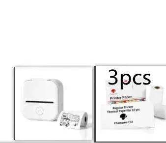 Portable Mini Thermal Label Printer Home Photo Printer Student Wrong Question Printer Bluetooth Mini Label Printer Price Tag - Velora