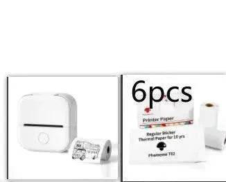 Portable Mini Thermal Label Printer Home Photo Printer Student Wrong Question Printer Bluetooth Mini Label Printer Price Tag - Velora