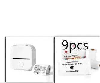 Portable Mini Thermal Label Printer Home Photo Printer Student Wrong Question Printer Bluetooth Mini Label Printer Price Tag - Velora