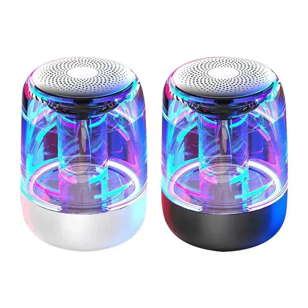Portable Speakers Bluetooth Column Wireless Bluetooth Speaker Powerful Bass Radio with Variable Color LED Light - Velora