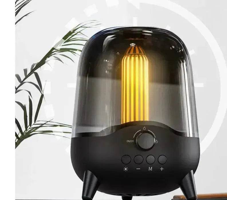 Portable Wireless Bluetooth 5.0 Speaker Flickering Ambient Light Speakers Table Lamp Stereo Sound Indoor Outdoor Night Lights - Velora