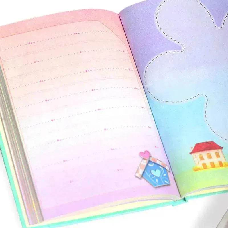 Primary School Student Code Book With Lock Diary Book Reward Gift Prize Boxed Girl Heart Cute Small Notebook - Velora