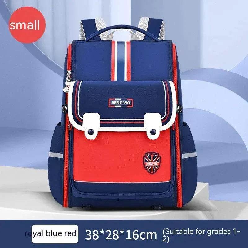 Primary School Student Schoolbag Female Lightweight Burden Alleviation Spine Protection - Velora