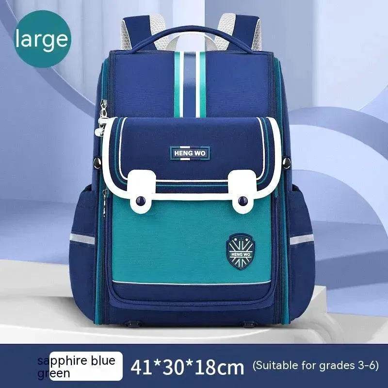 Primary School Student Schoolbag Female Lightweight Burden Alleviation Spine Protection - Velora