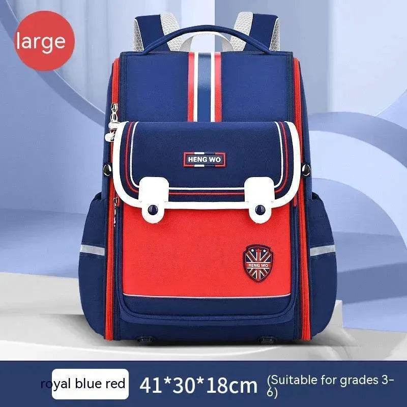 Primary School Student Schoolbag Female Lightweight Burden Alleviation Spine Protection - Velora