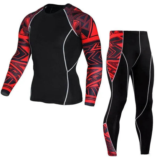 Printed long sleeve gym suit - Velora