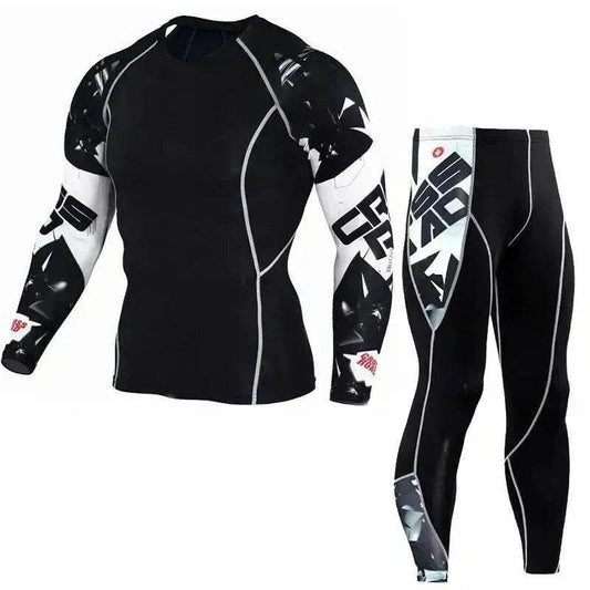 Printed long sleeve gym suit - Velora