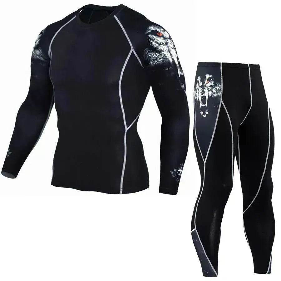 Printed long sleeve gym suit - Velora