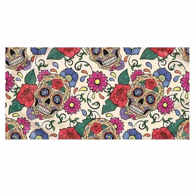 Printed skull beach towel - Velora