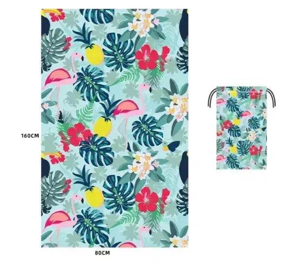 Printed Swim Microfiber Beach Towel - Velora