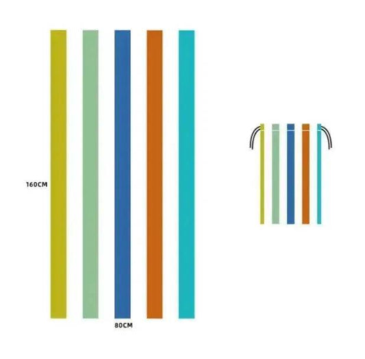 Printed Swim Microfiber Beach Towel - Velora
