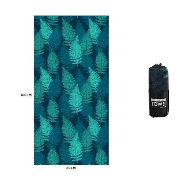 Printed Swim Microfiber Beach Towel - Velora