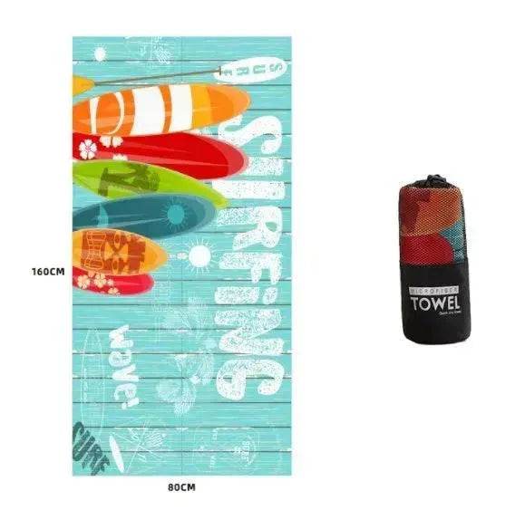 Printed Swim Microfiber Beach Towel - Velora