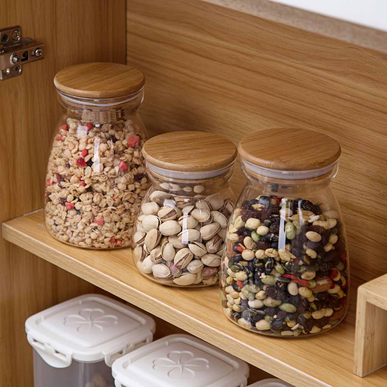 Conical Glass Storage Containers - Velora Luxury Fashion