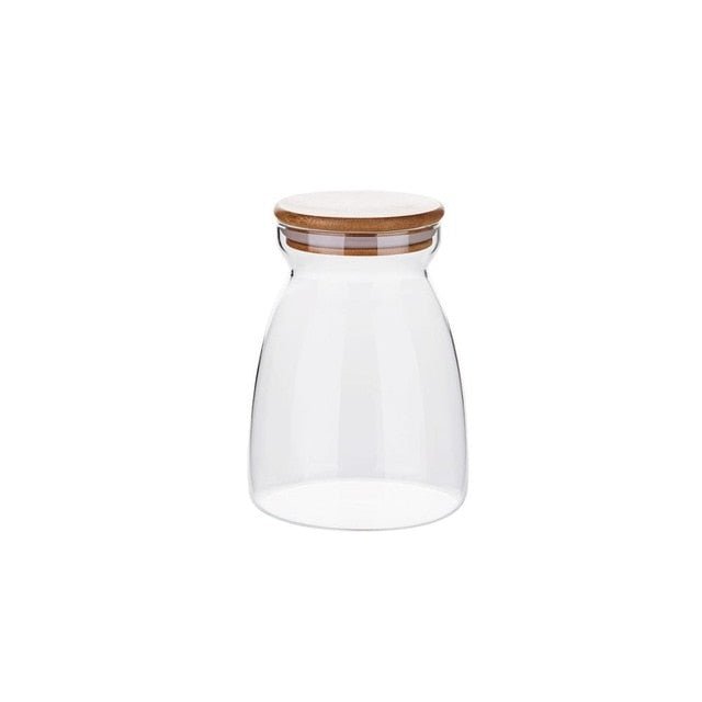 Conical Glass Storage Containers - Velora Luxury Fashion