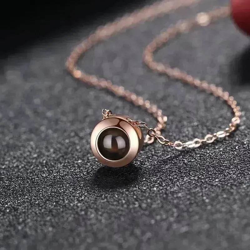 Projection Necklace In 100 Languages I Love You - Velora