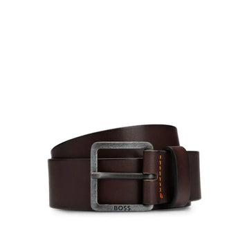 Executive Chestnut Italian Leather Belt - US 42, EU 110