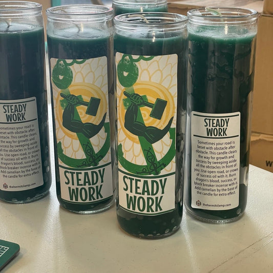 7 Day Candle - Steady Work The Hermit's Lamp