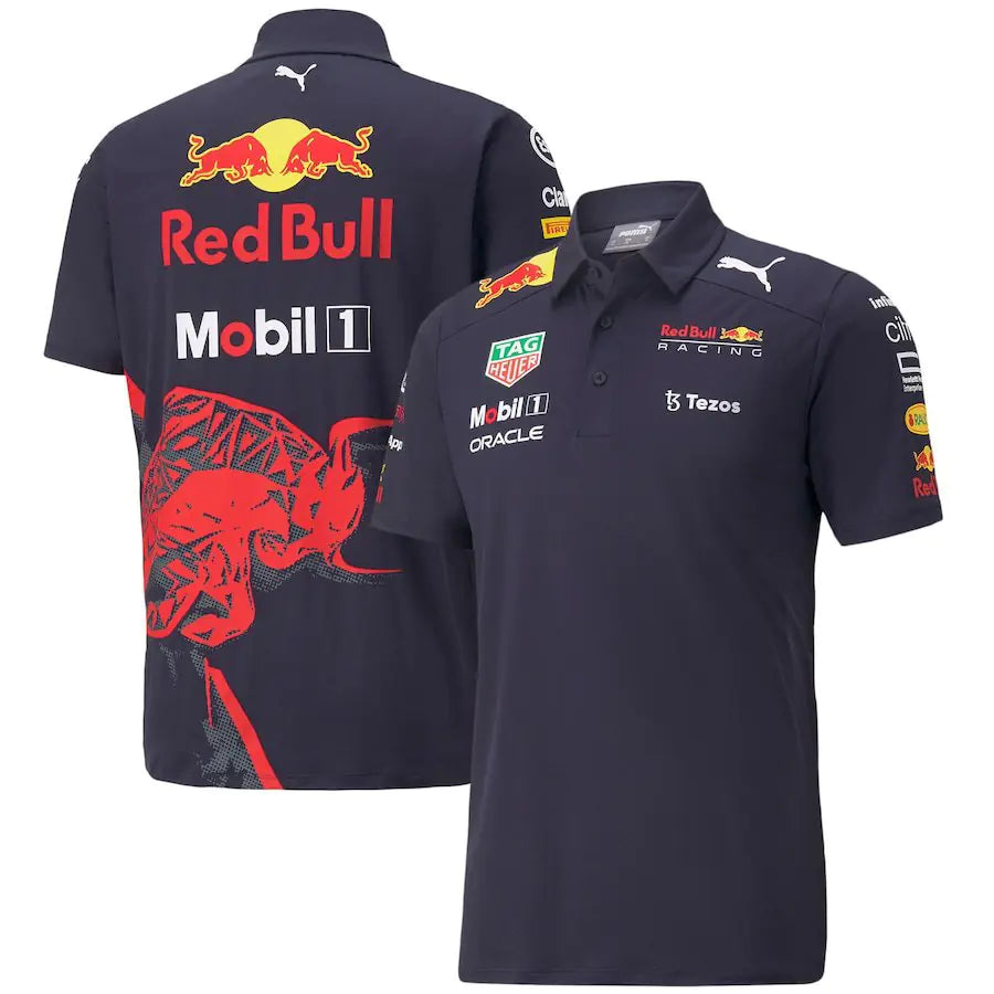 Breathable Quick-Dry Polo Shirt for F1 Racing and Biking