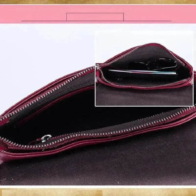 Retro women's messenger Cattle Leather Handbag