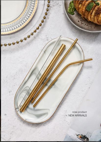 Reusable Metal Straws - Velora Luxury Fashion