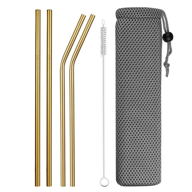 Reusable Metal Straws - Velora Luxury Fashion