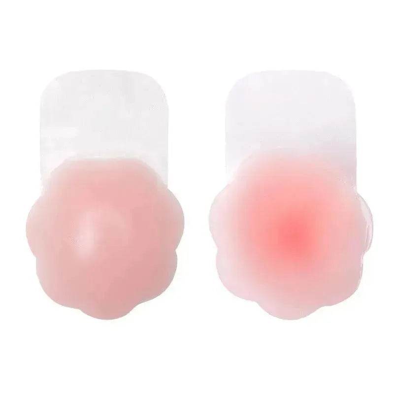 Reusable Self Adhesive Silicone Lift Up Breast Nipple Cover Bra Pad Invisible Breast Petals For Party Dress - Velora