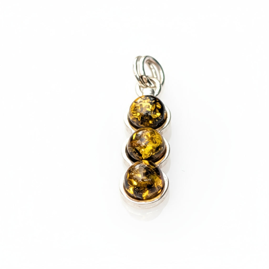 Forest Ray Pendant | Sterling Silver Baltic Amber | Tears of the Sun