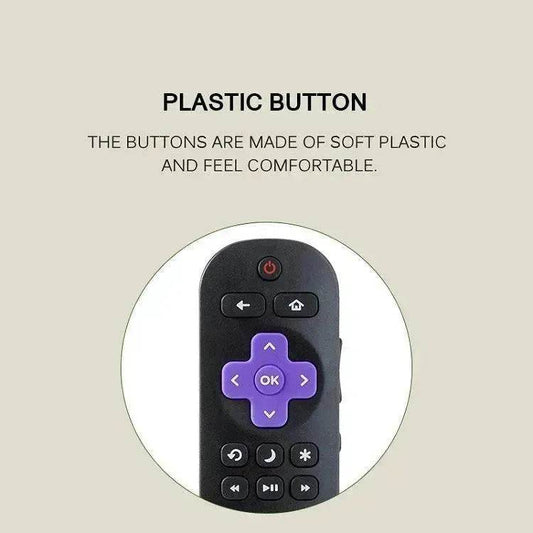 Roku TV Replacement Remote Control, Wireless Smart TV Remote with Shortcut Keys for Netflix, Hulu, YouTube and Amazon