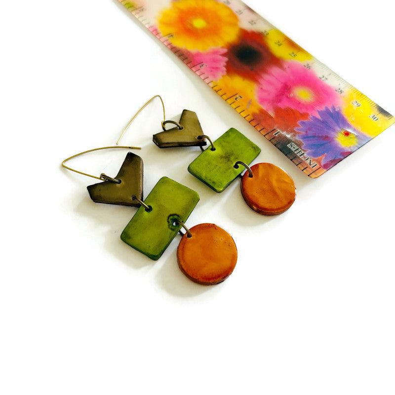 Rustic Geometric Statement Pendant Handmade - Velora Luxury Fashion