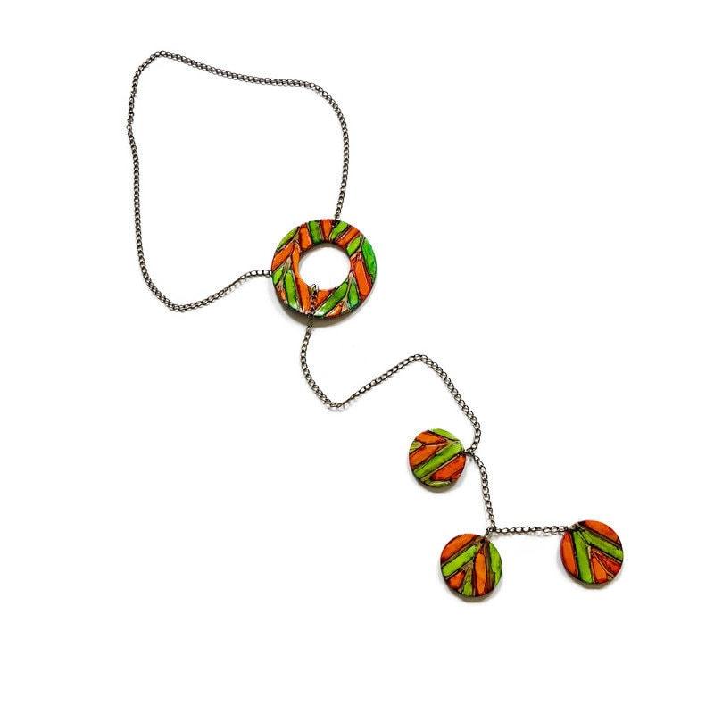 Rustic Lariat Necklace with Matching Earrings - Velora Luxury Fashion