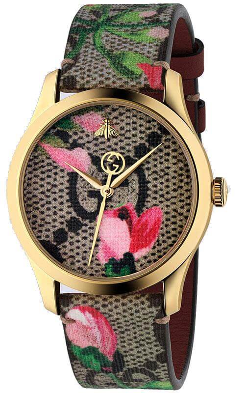 GUCCI G-Timeless Pink GG Bloom Watch YA1264038A - Velora