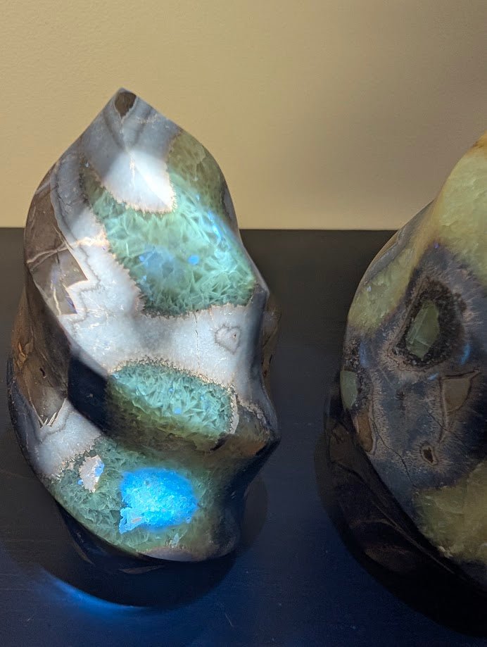 Septarian "Dragon Stone" Nodule Flame Carving – Madagascar