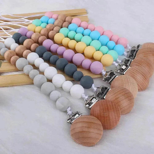 Silicone Pacifier Clip Chain for Babies. - Velora