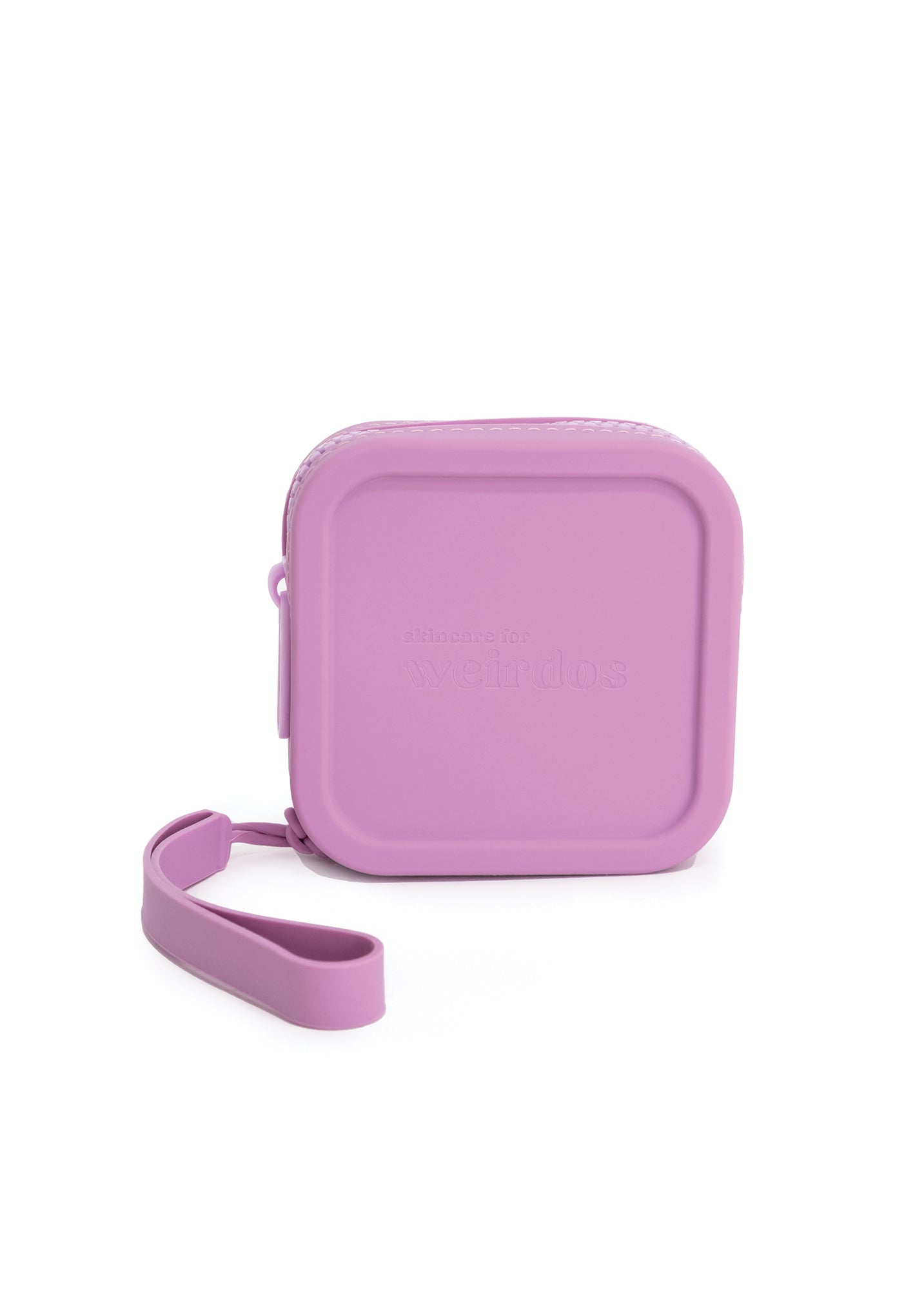 silicone zip logo pouch - Velora Luxury Fashion