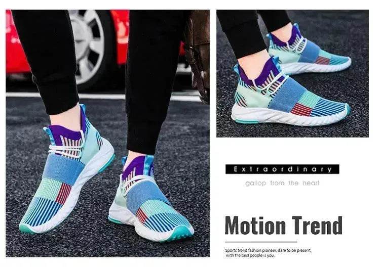 Soft-soled Breathable Shoes Men's Korean Style Trendy Sneakers - Velora