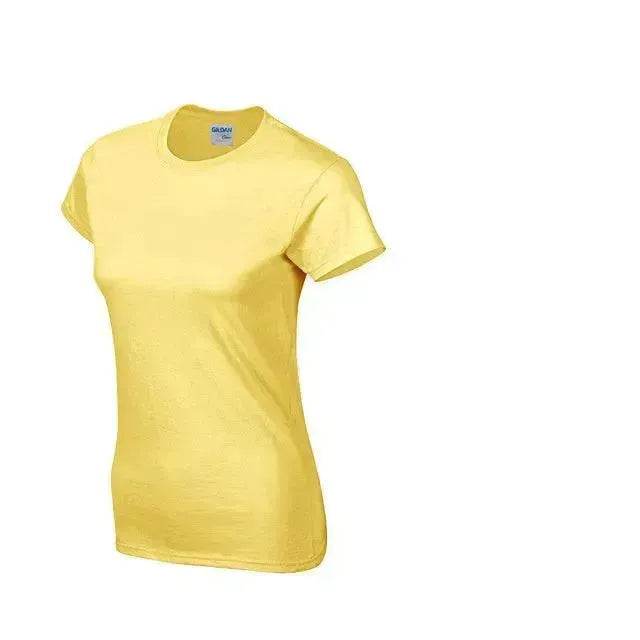 Solid color women's short-sleeved T-shirt combed cotton bottoming shirt advertising shirt custom - Velora