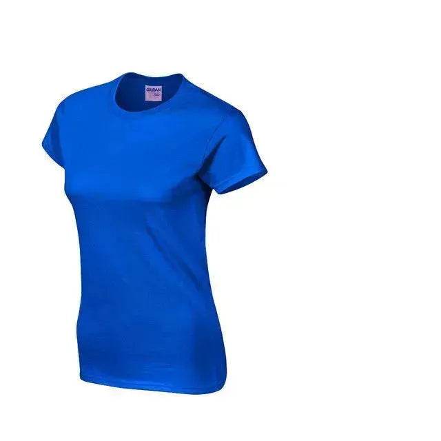 Solid color women's short-sleeved T-shirt combed cotton bottoming shirt advertising shirt custom - Velora