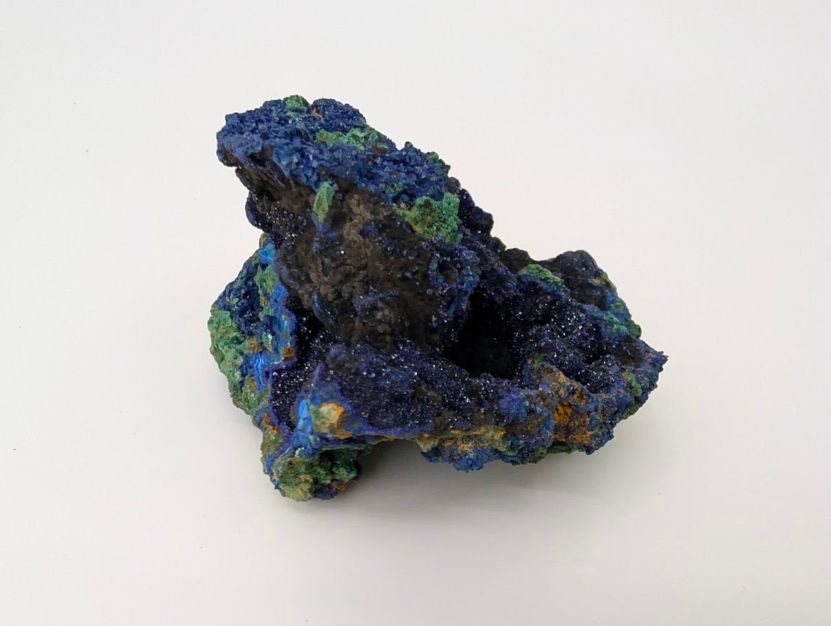 Sparkling Azurite Vug with Malachite Accents - 4 x 4in., Anhui Province