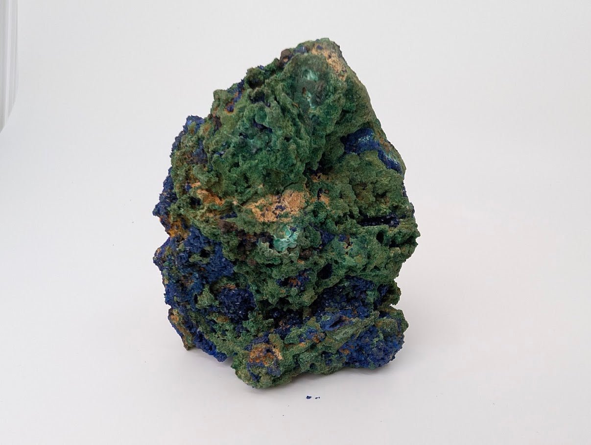 Sparkling Azurite Vug with Malachite Accents - 4 x 4in., Anhui Province