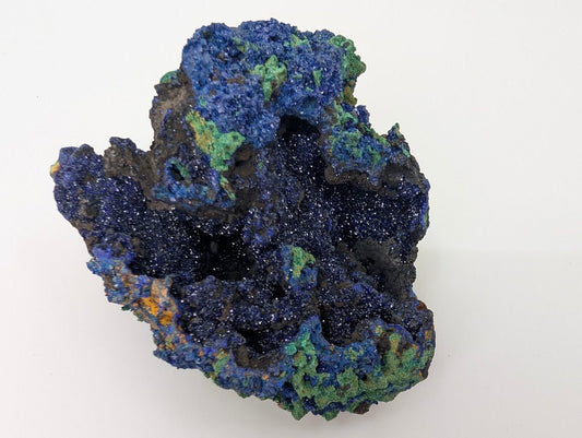 Sparkling Azurite Vug with Malachite Accents - 4 x 4in., Anhui Province