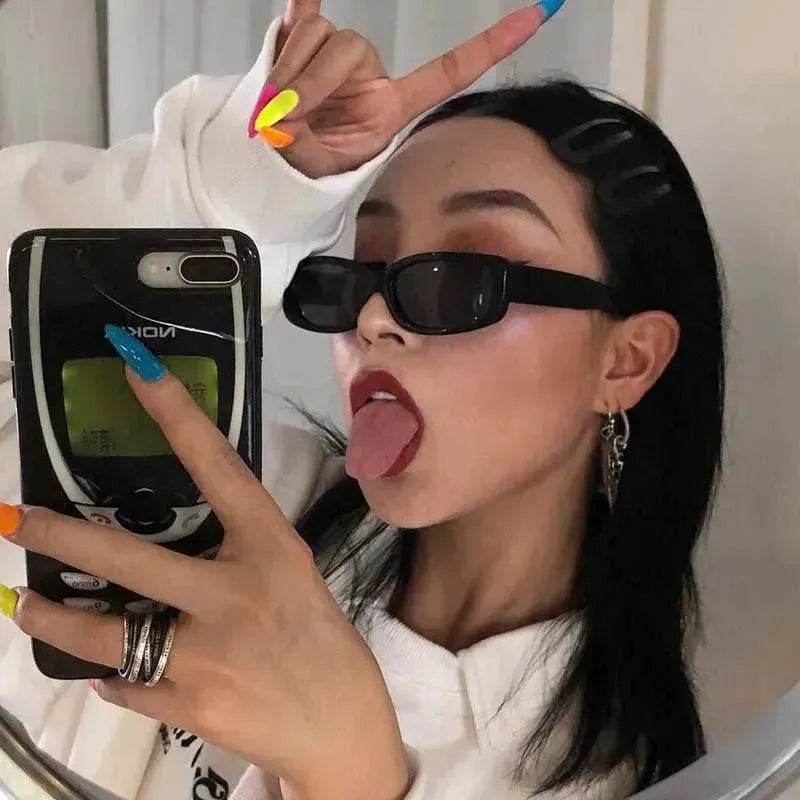 Square-rimmed Glasses Thick Frame Women's Fashion Sunglasses - Velora