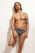 Stallion Swim Brief - Logo Print - Velora Luxury Fashion