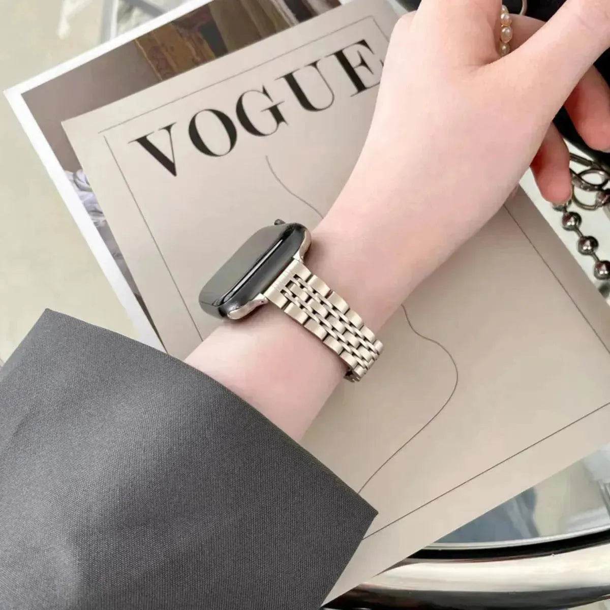 Starlight Color Metal Stainless Steel Watch Strap - Velora