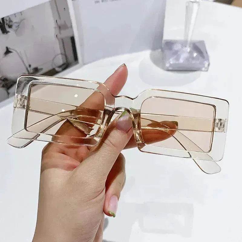 Stylish Beach Jelly Color Square Frame Sunglasses - Velora