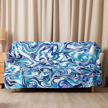 Sherpa blanket - Blue Marble