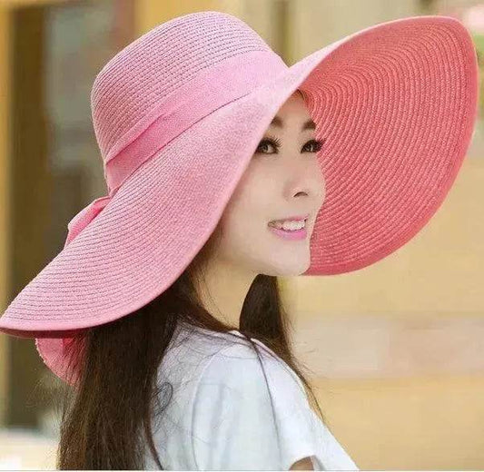 Summer Korean version of the tide hat female folding summer beach hat sun hat - Velora