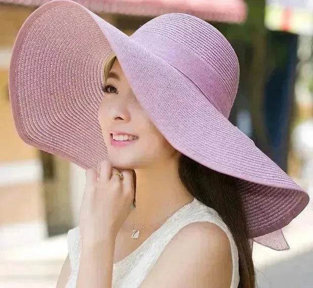 Summer Korean version of the tide hat female folding summer beach hat sun hat - Velora