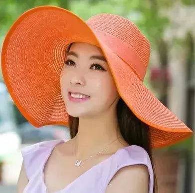 Summer Korean version of the tide hat female folding summer beach hat sun hat - Velora