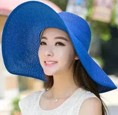 Summer Korean version of the tide hat female folding summer beach hat sun hat - Velora